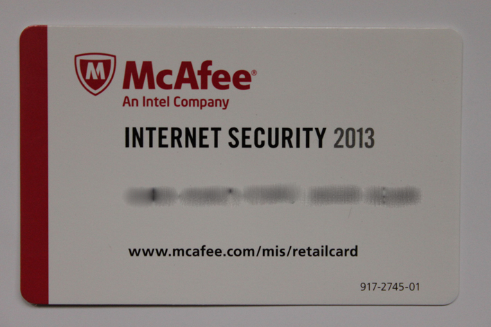 McAfee Internet Security 3 User ECard